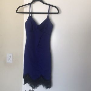 Dark blue cocktail dress